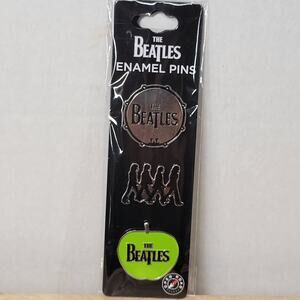 Set of 3 THE BEATLES Enamel Pins NEW / SEALED